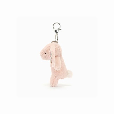 Jellycat Blossom Blush Bunny Bag Charm USA | 41859SPJD